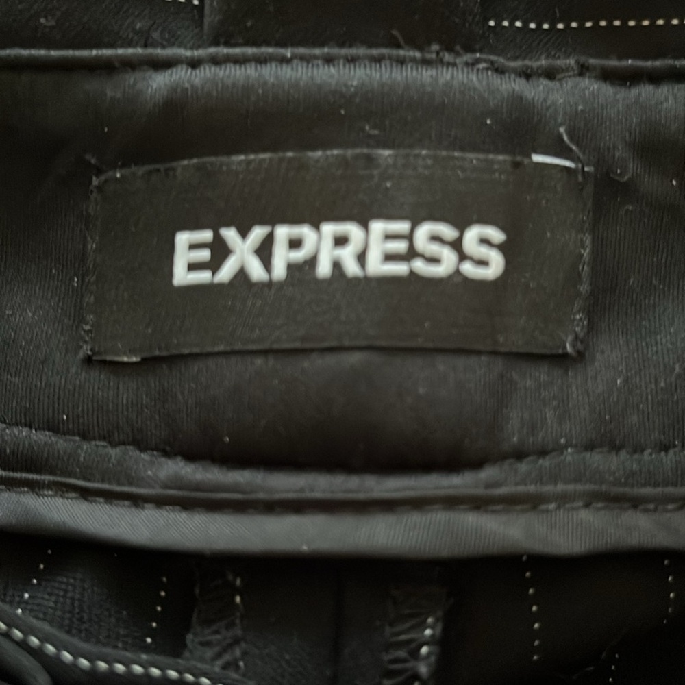 Exspress Paper Bag Stripped Ankle Pants - Picture 9 of 11